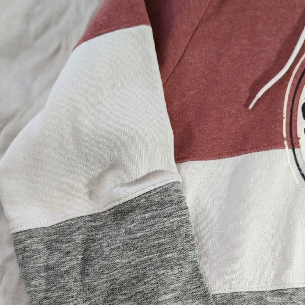 Pink, Grey and White Colorblock Hoodie San Francisco... Amazing Hoodie... - Picture 3 of 14